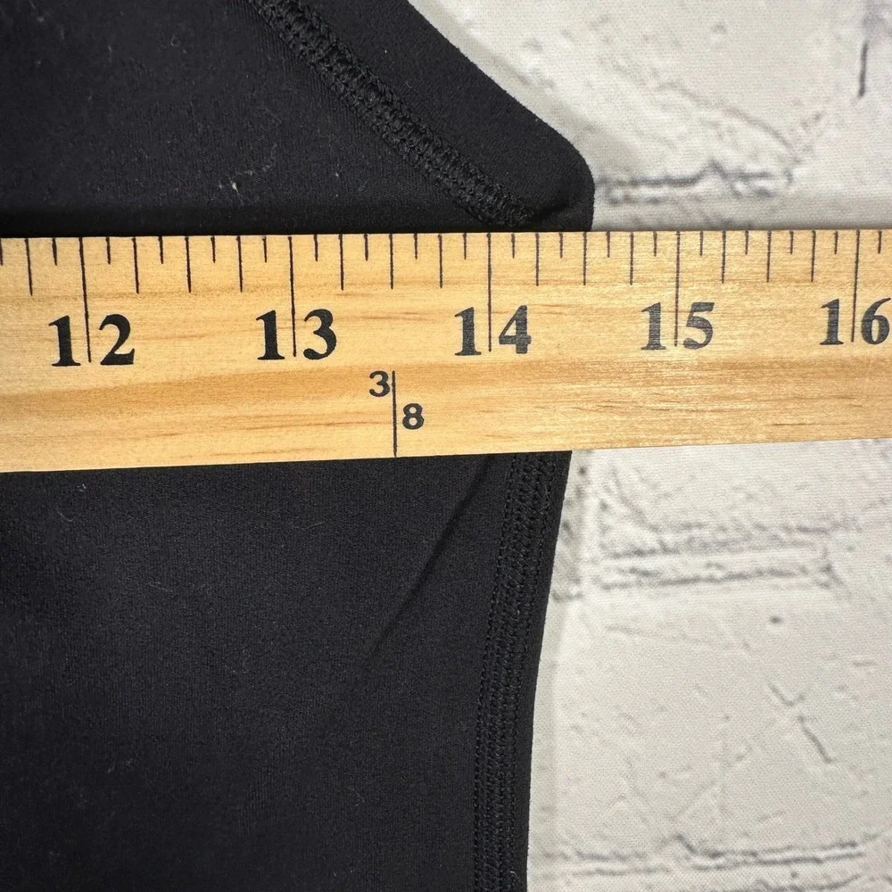 Lululemon The Firm Staff Graphic Racerback Tank Top Black Womens Small‎